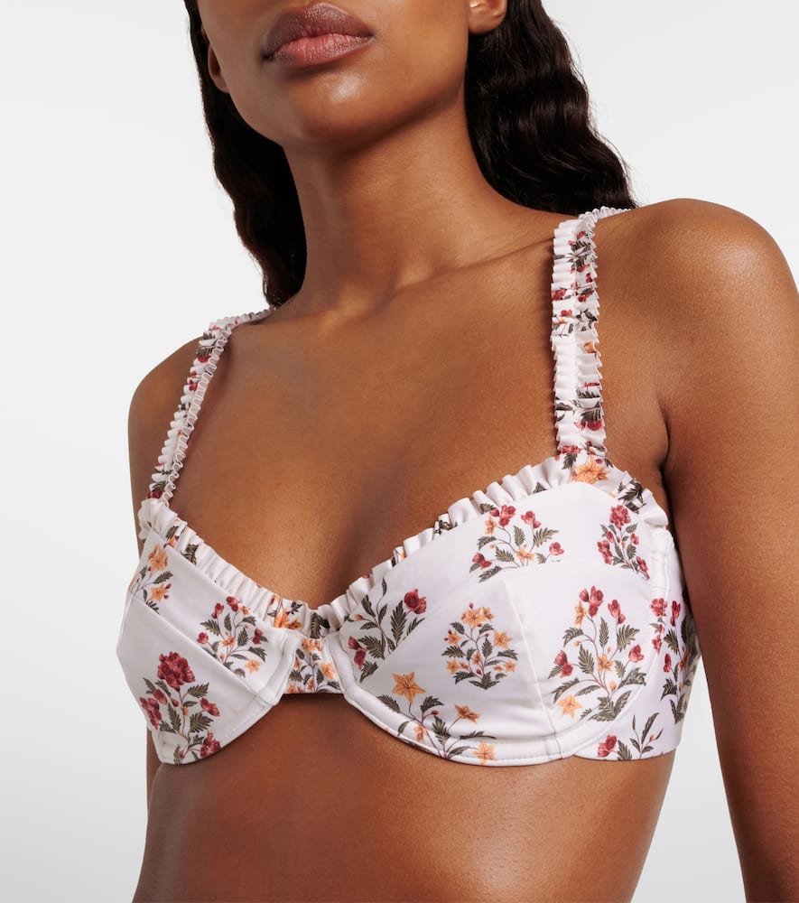 Floral bikini top