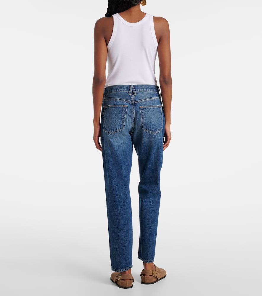 Amber mid-rise slim jeans