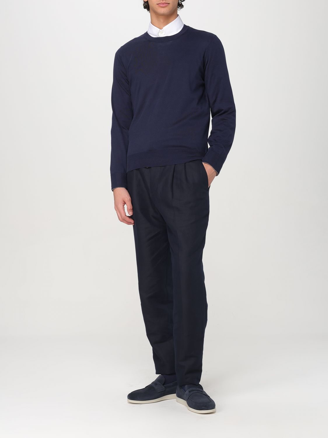 Pants Men color Blue