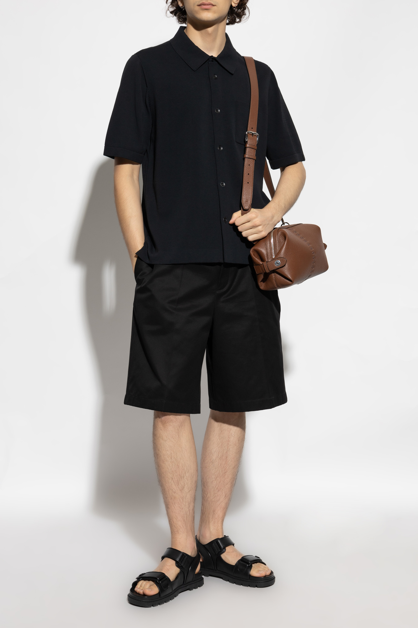 Shirt With Pocket, Men's, Black