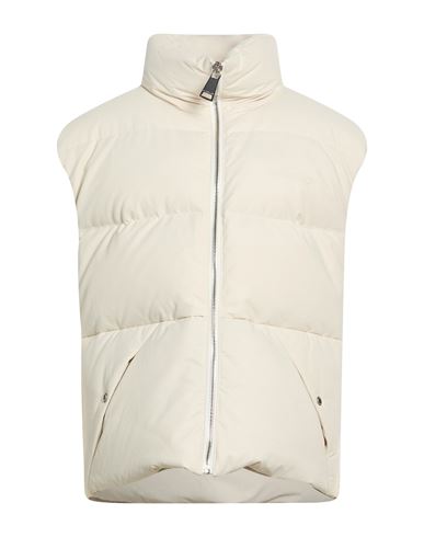 Man Vest Beige Size 0 Cotton, Elastane