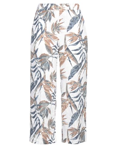 Woman Pants White Size S Linen