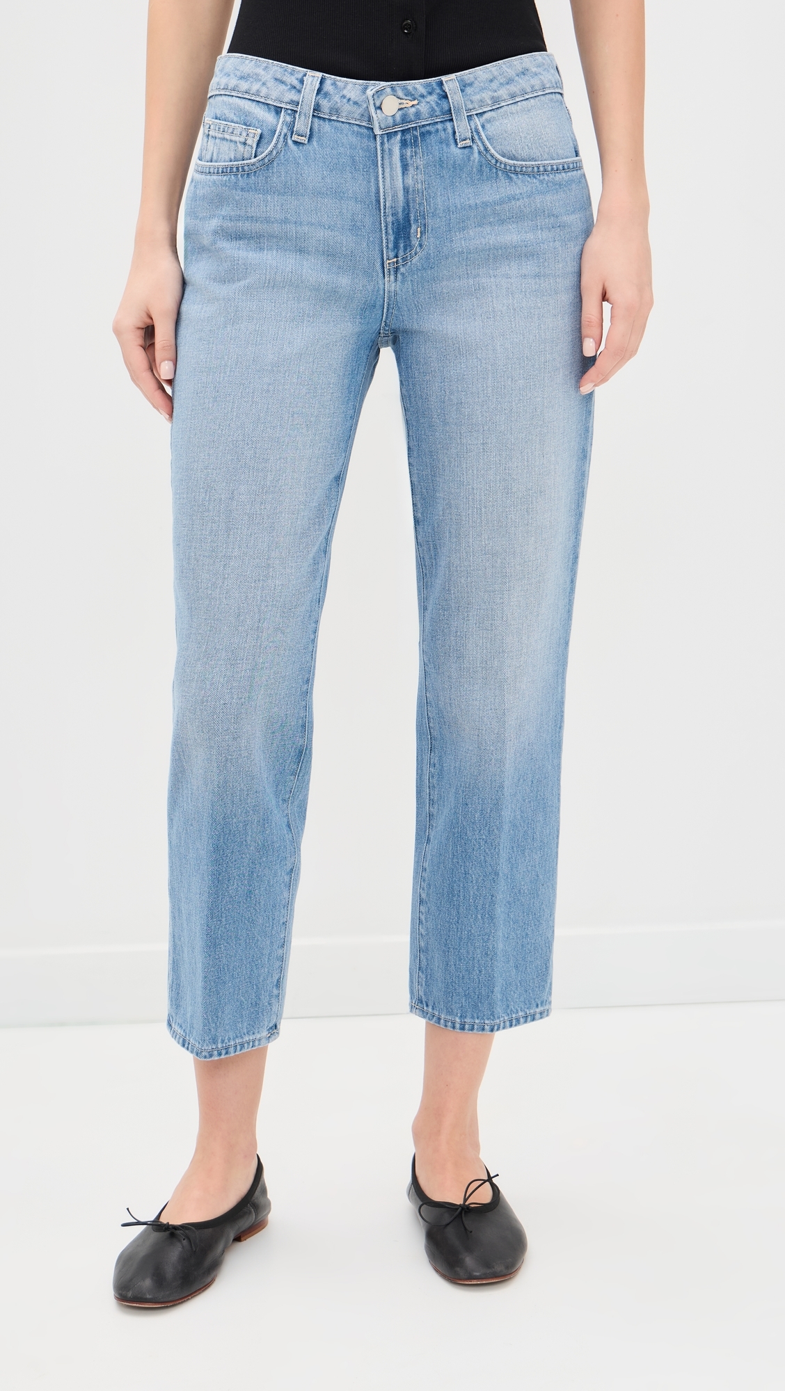 Thalina Slouchy Straight Jeans Bellflower
