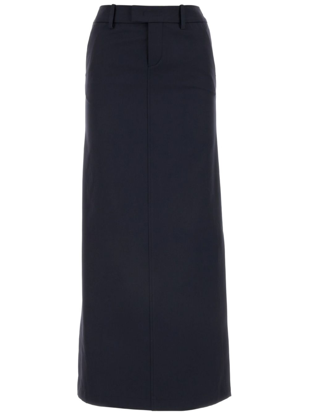 Wool pencil skirt - Blue
