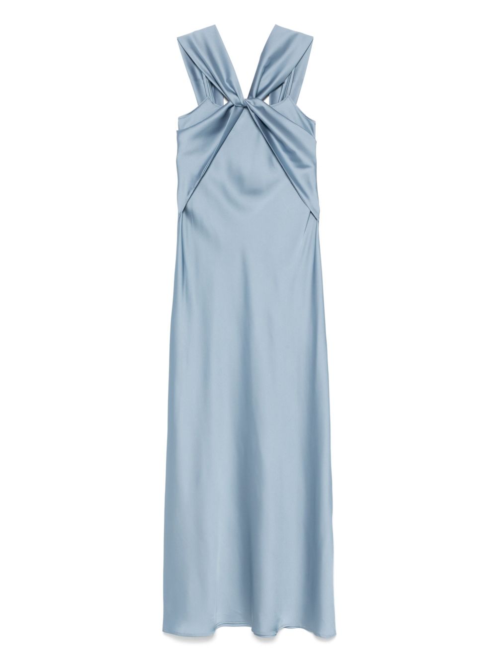 D.Exterior satin gown - Blue