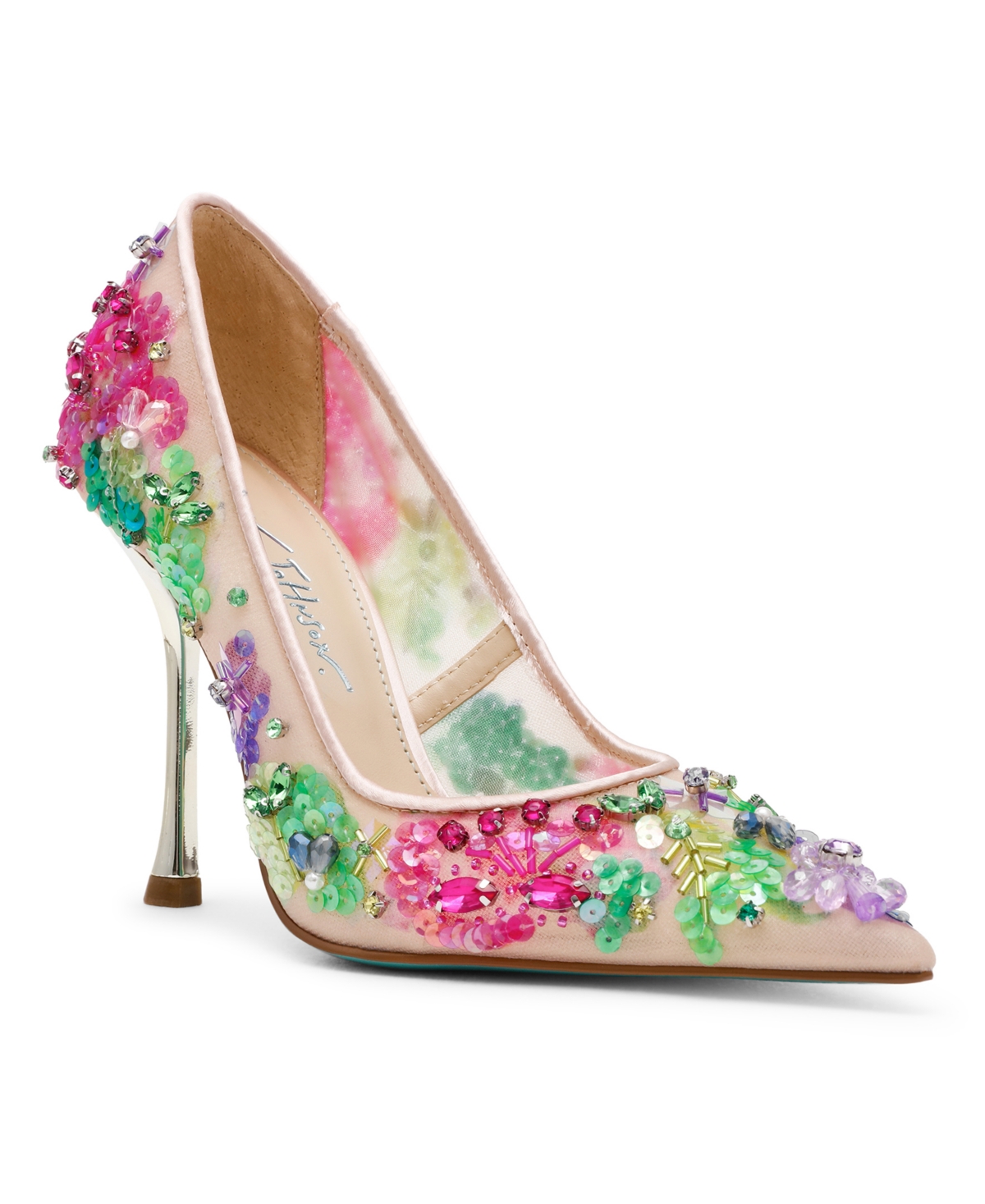 Women's Netta Mesh Slip-On Pumps - Nude Multi