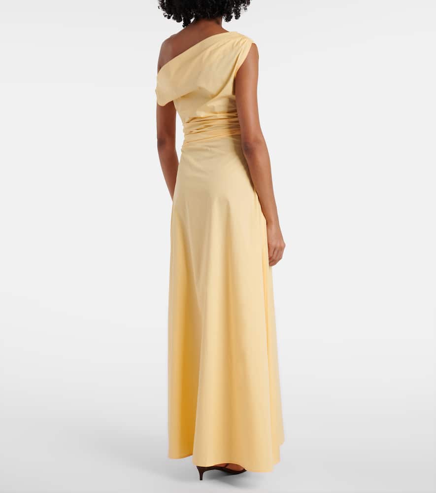 Phare one-shoulder cotton maxi dress