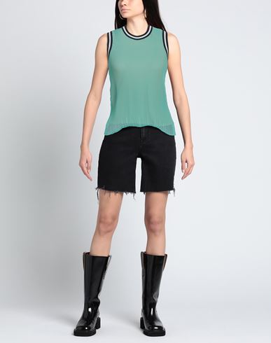 Woman Top Green Size 4 Polyester