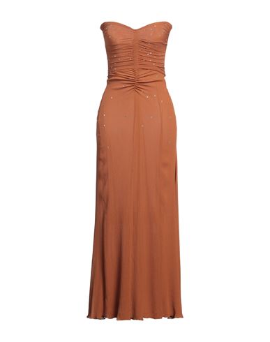 Forte_forte Woman Maxi dress Brown Size 3 Silk