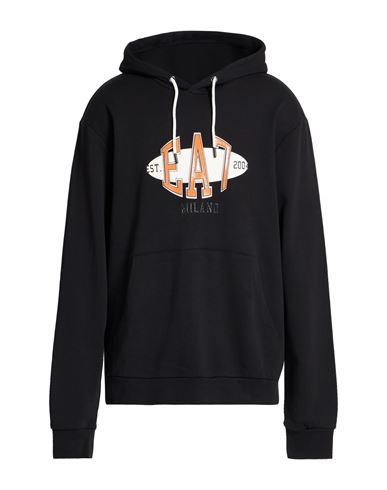 Man Sweatshirt Black Size 3XL Cotton