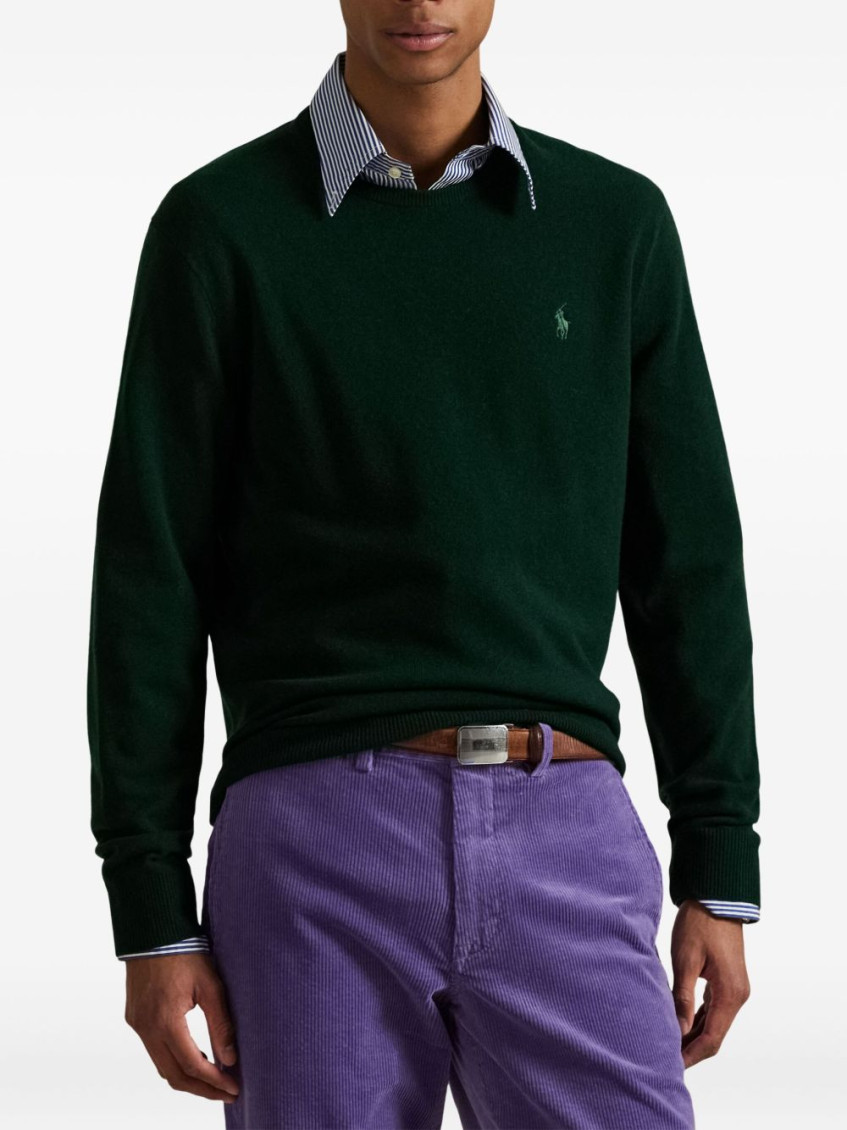 Green Logo Sweater