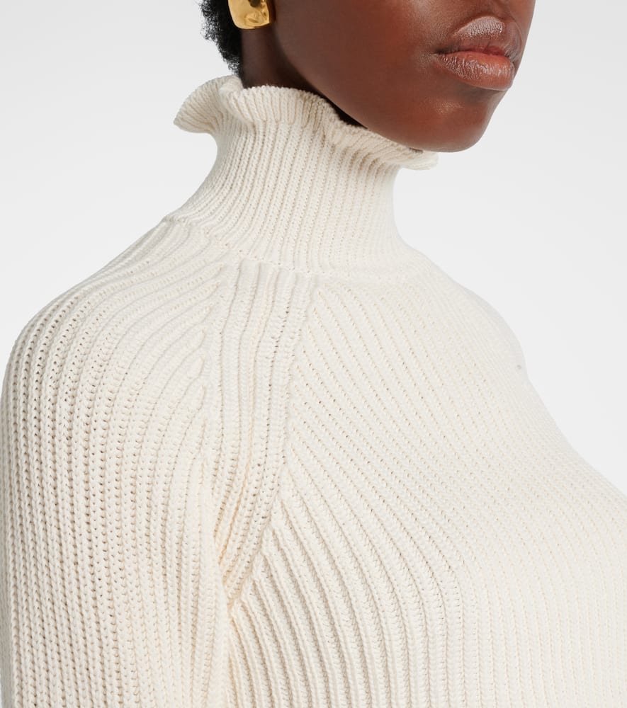 Campo ribbed-knit cropped turtleneck sweater