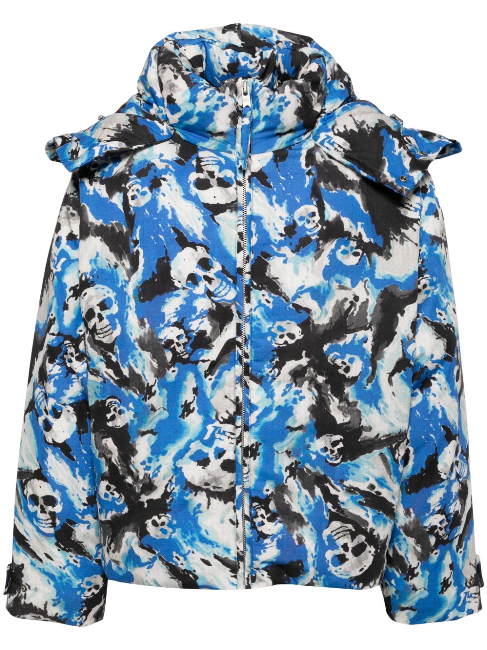 Skull padded jacket - Blue