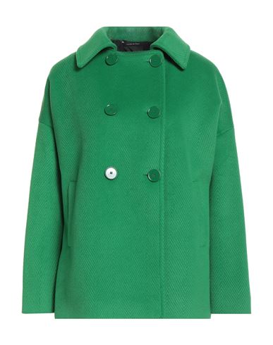 Woman Coat Green Size 10 Polyester
