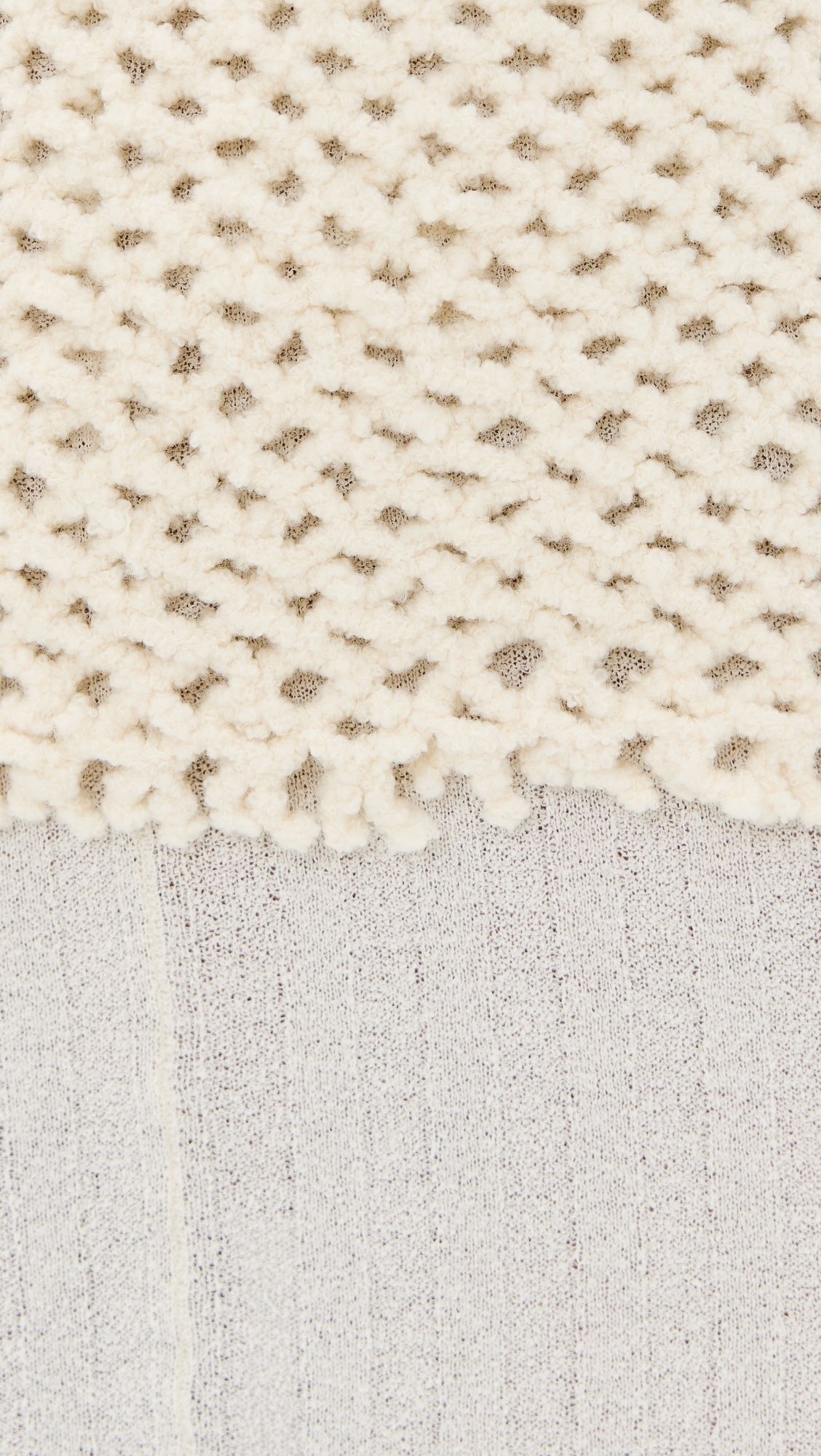Lattice Knit Tank Dress White