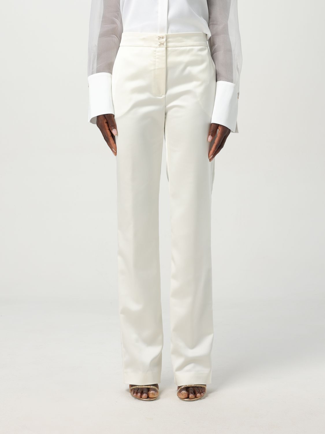 Satin trousers - Black