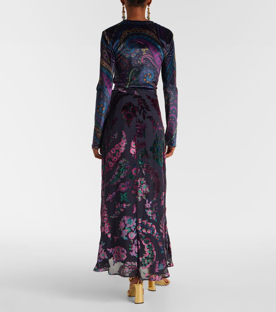 Floral maxi skirt