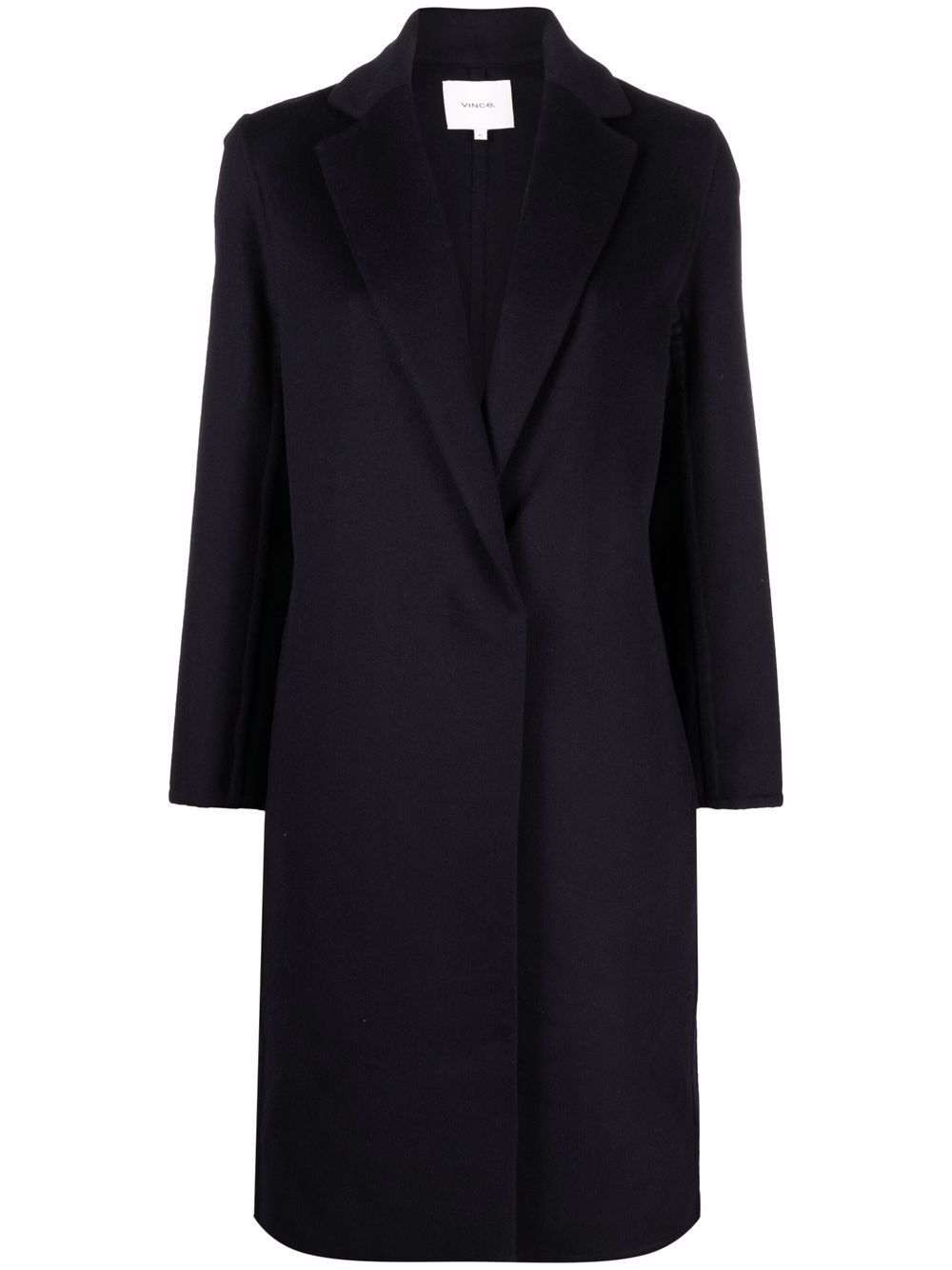 Single-breasted fitted coat - Blue