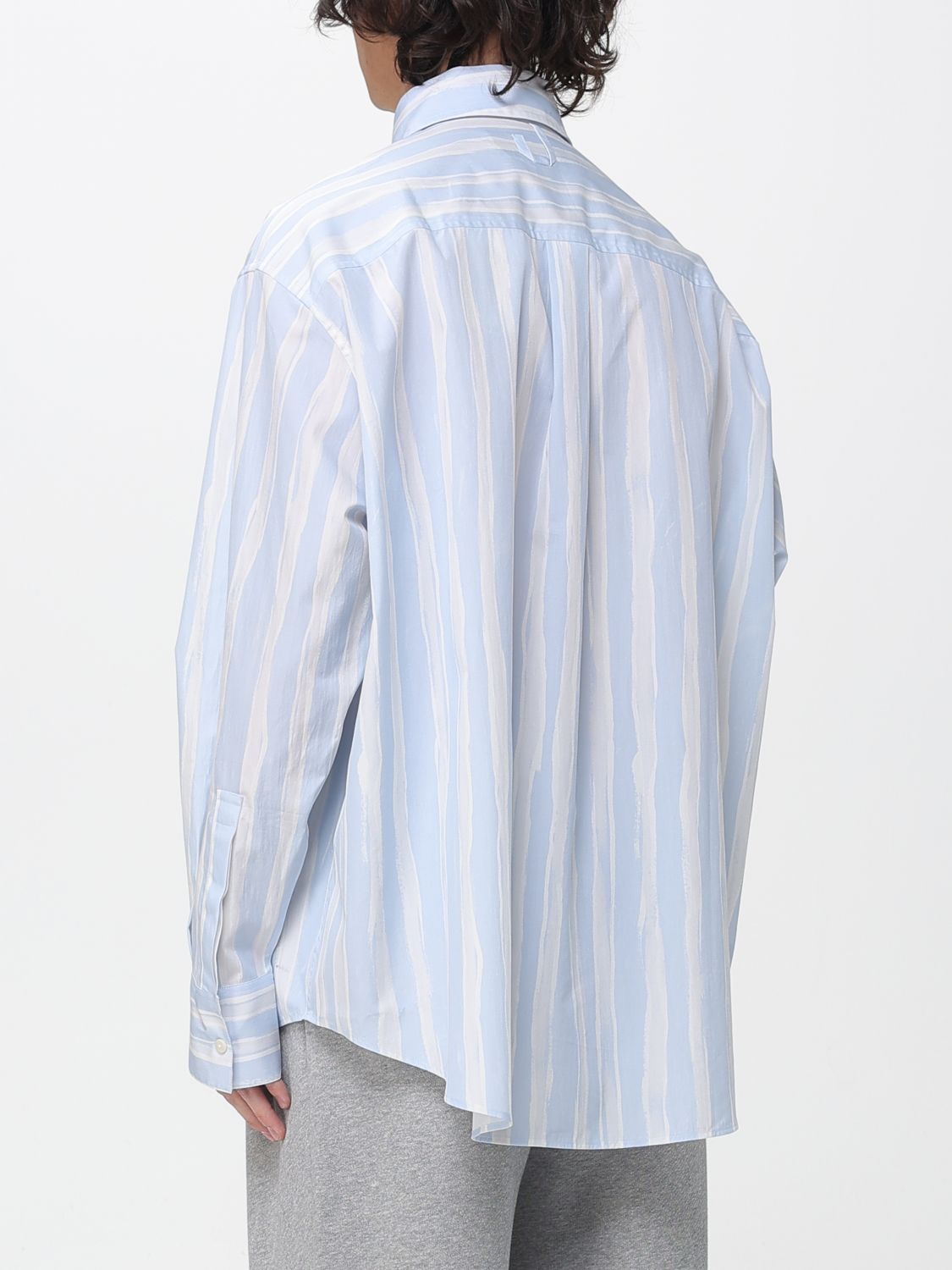 Shirt Men color Gnawed Blue