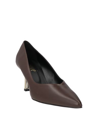 Ovyé Woman Pumps Chocolate brown Size 9 Leather