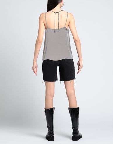Woman Top Grey Size 10 Polyester, Recycled PES