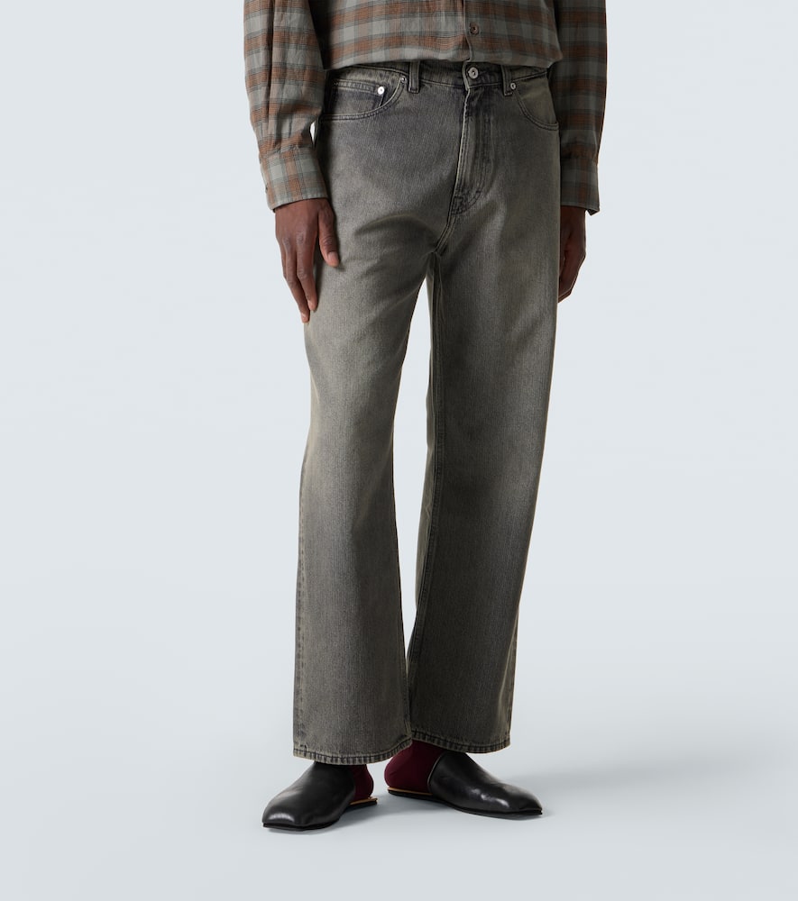 Third Cut faded straight jeans