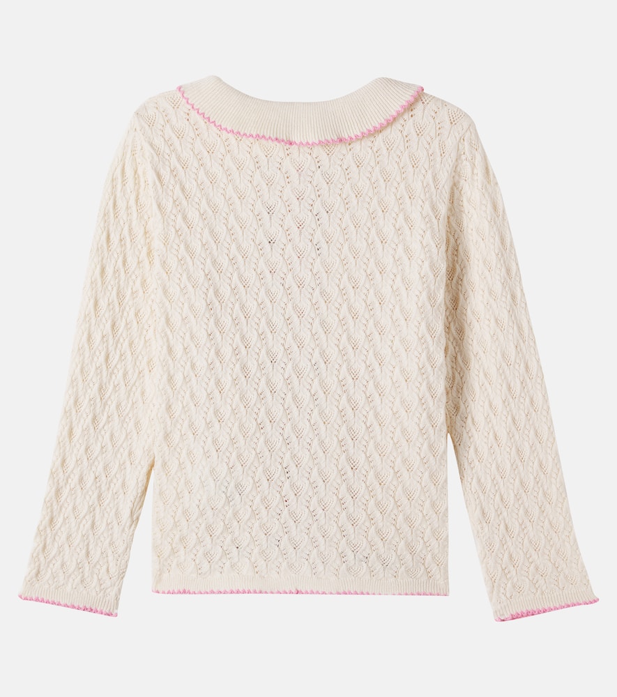 Konges Sløjd Rosier cotton, wool, and cashmere cardigan