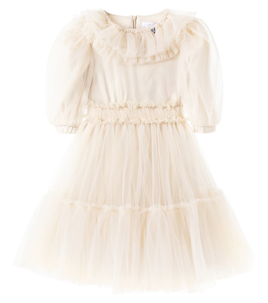 Ruffled tulle dress