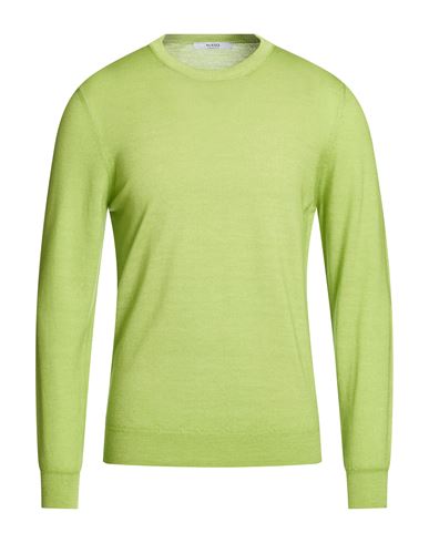 Man Sweater Lime green Size 42 Merino Wool