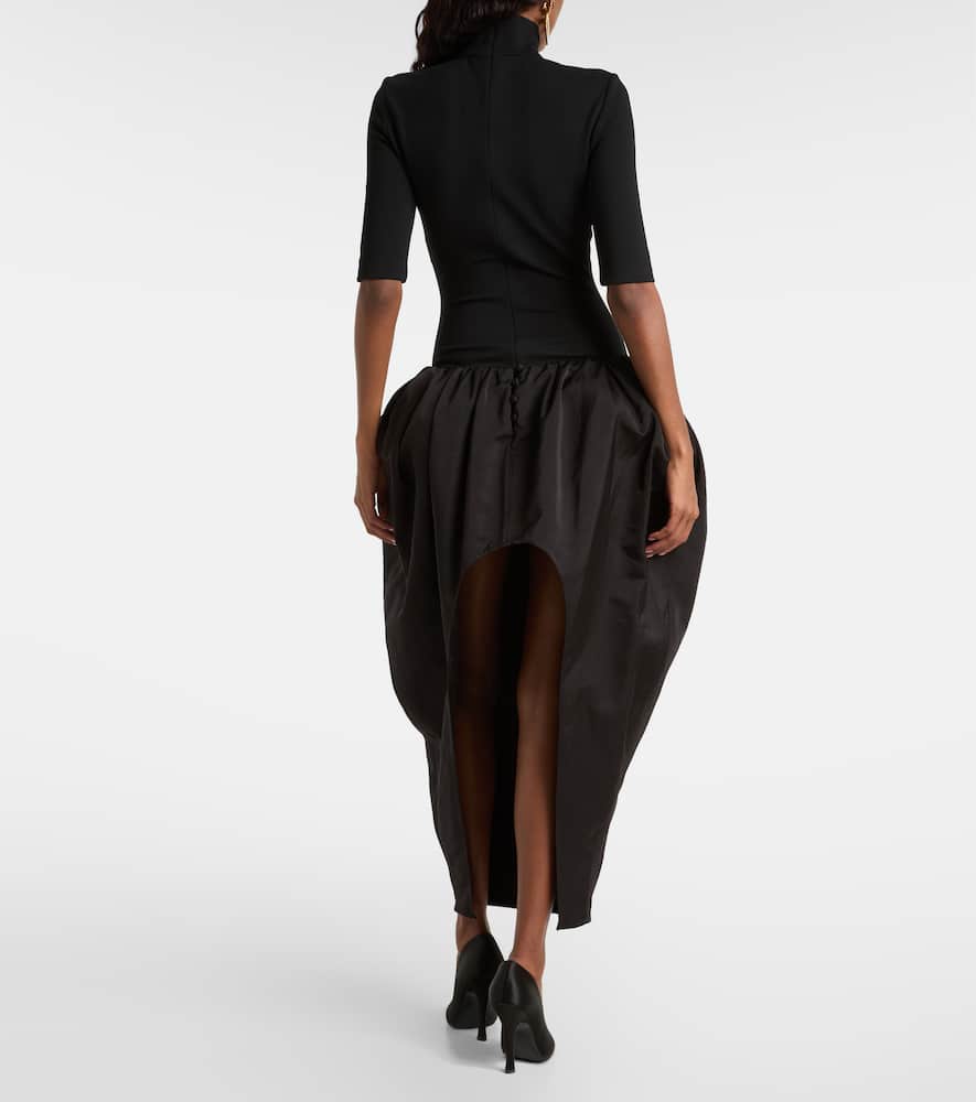 Turtleneck midi dress