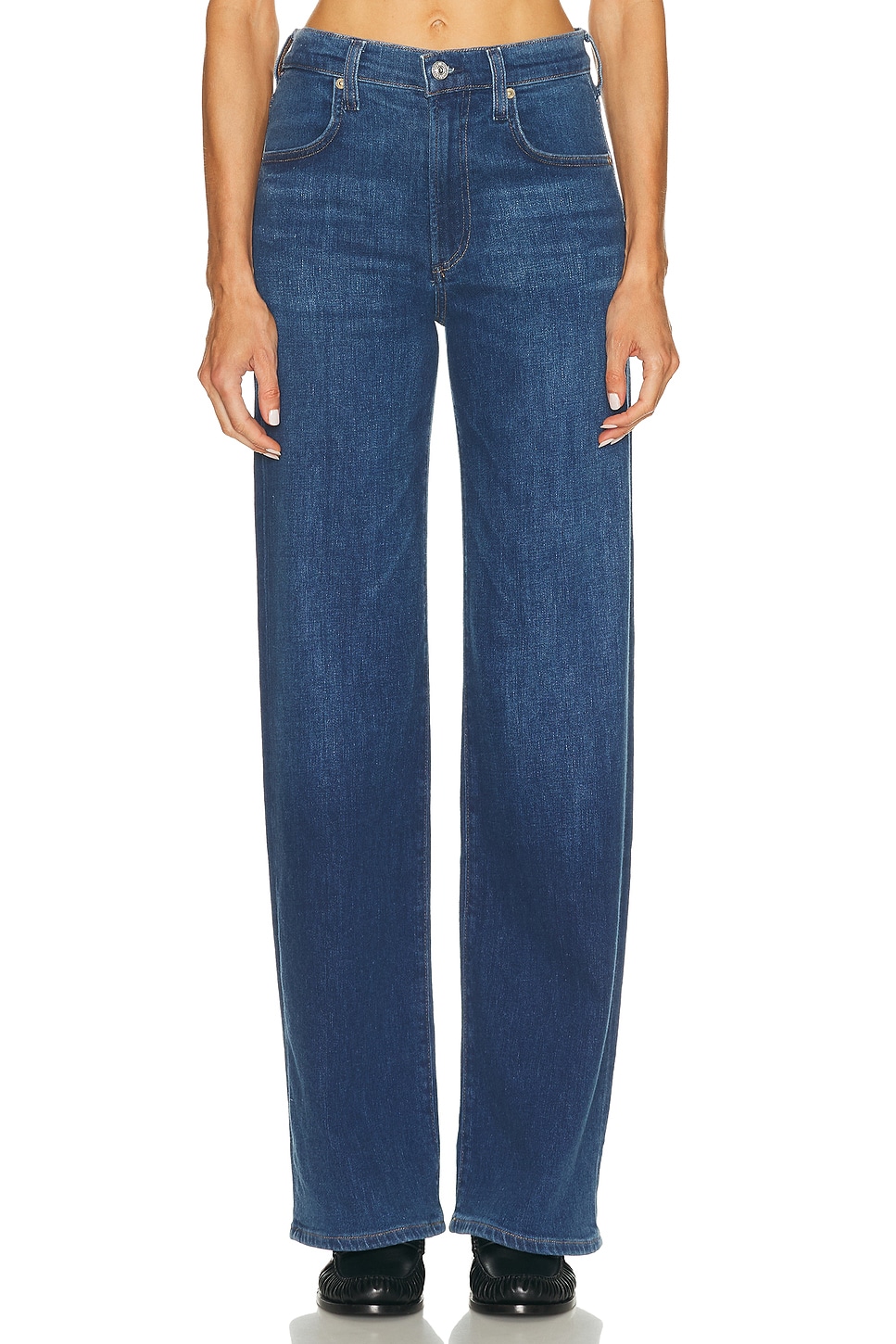 Citizens of Humanity Annina Straight Leg Jeans in Blue