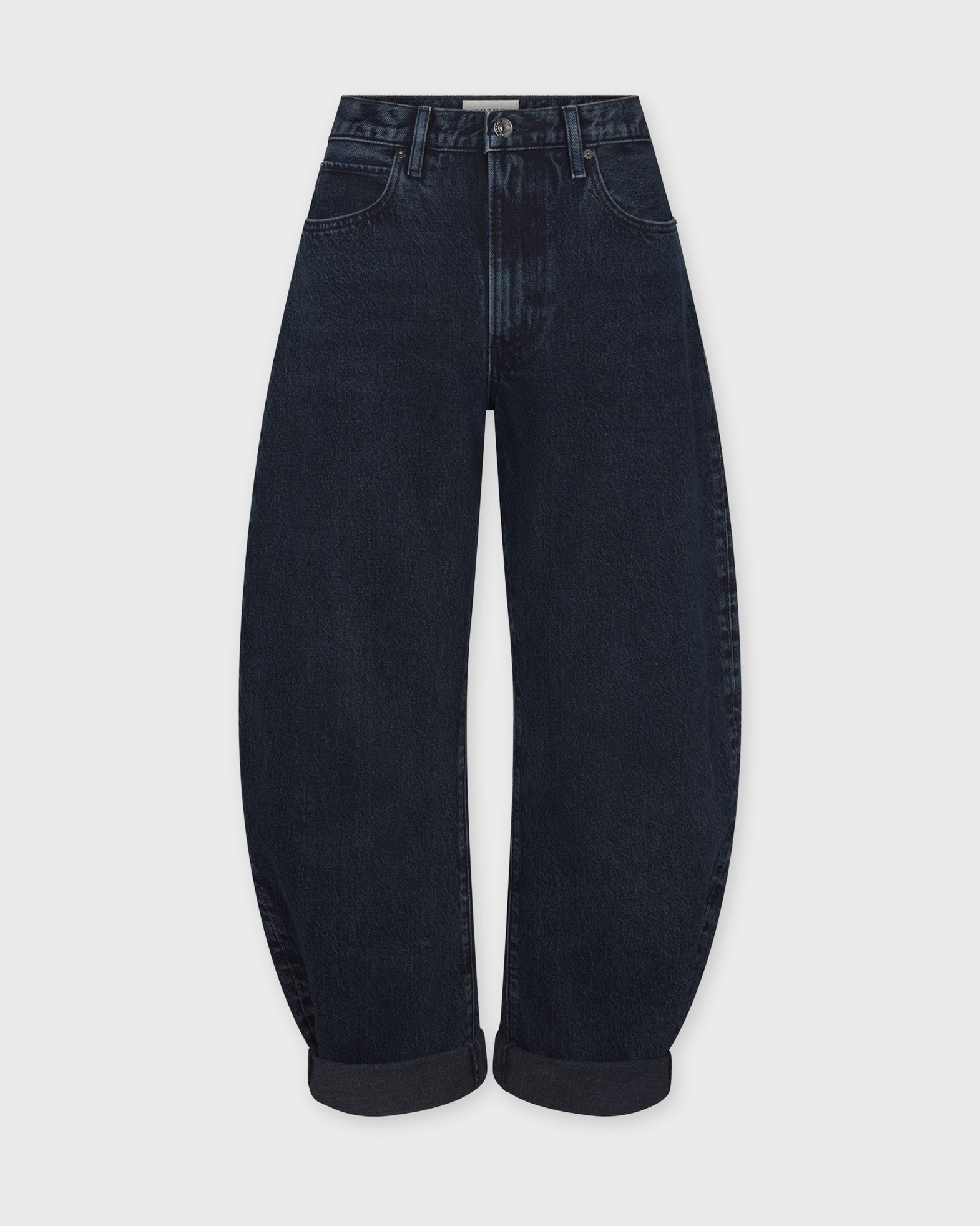 Frame Jeans The Bubble Crop Dorado Dark blue wash