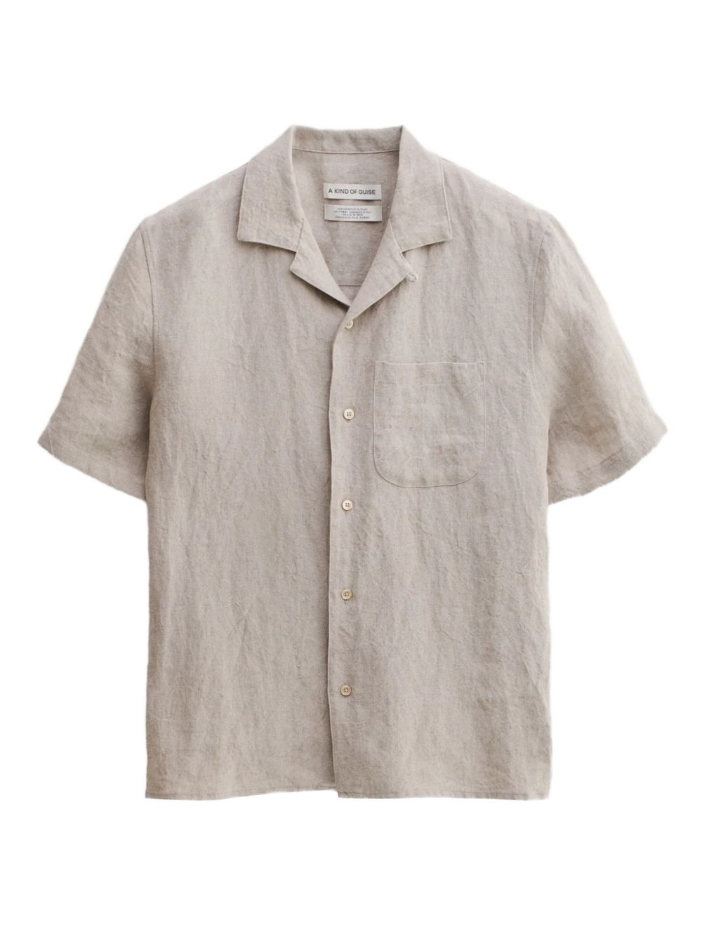 Gioia short-sleeve button-up shirt - Neutrals
