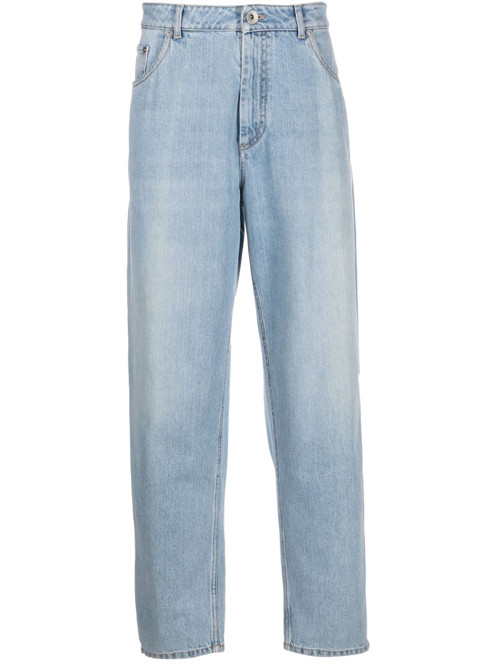 Straight-leg denim jeans - Blue