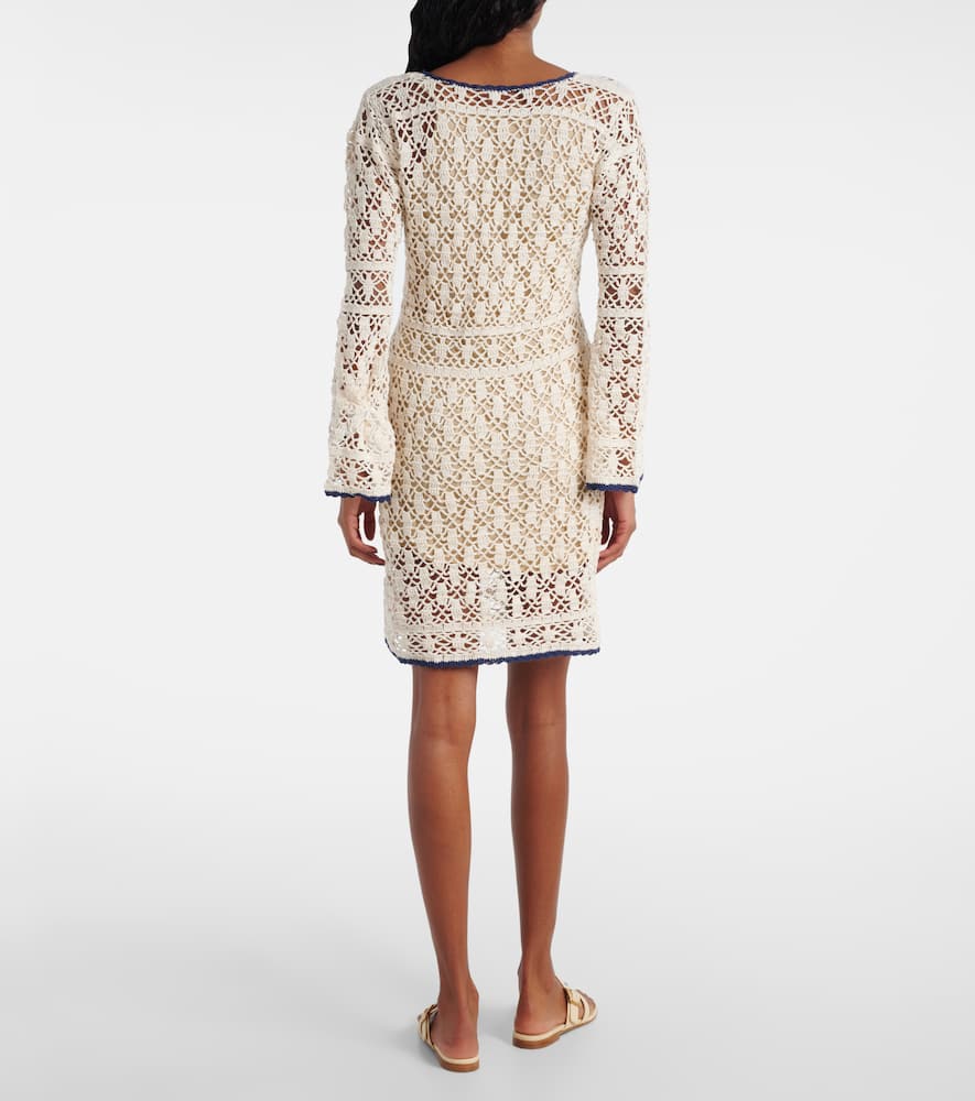 Bianca crochet cotton minidress