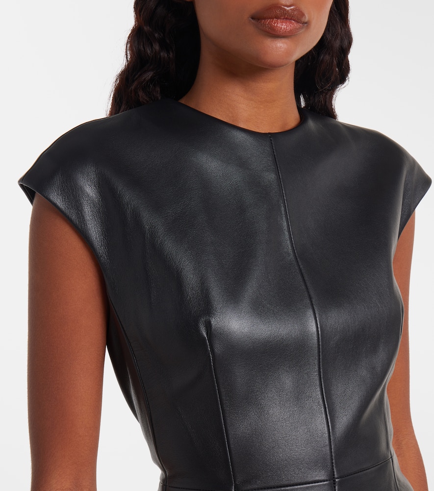 Terfrite leather minidress