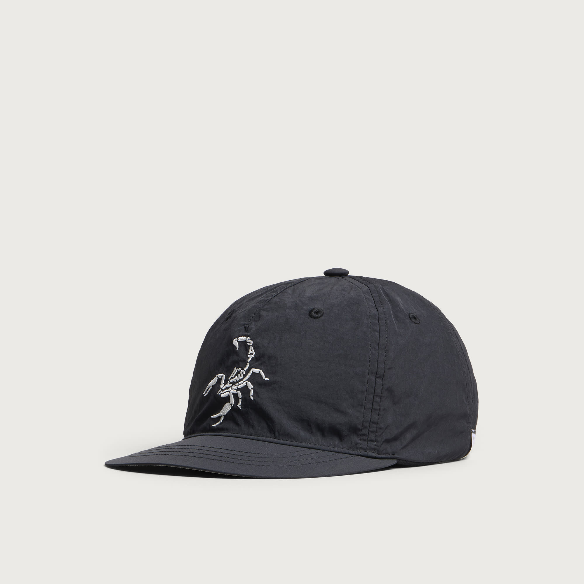 Men's FliteSilk Scorpion Logo 5 Panel Pinch Cap in Black