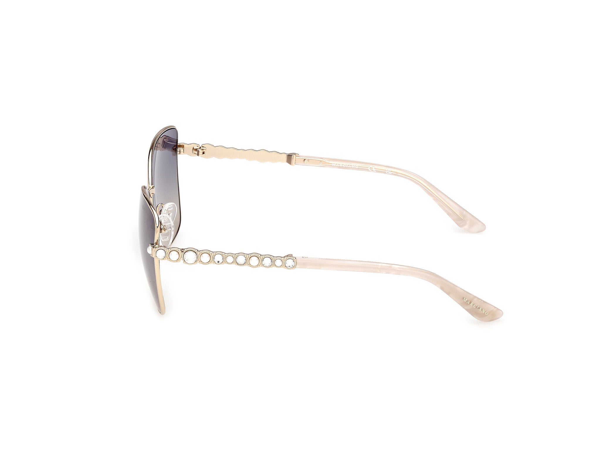 Guess by Marciano Woman Guess by Marciano GM00037 33W Sunglasses Metal Gold Blue Butterfly Norma