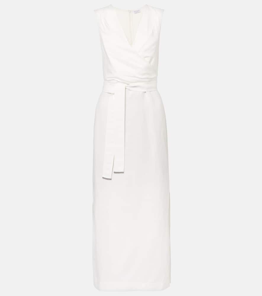 Gathered midi dress