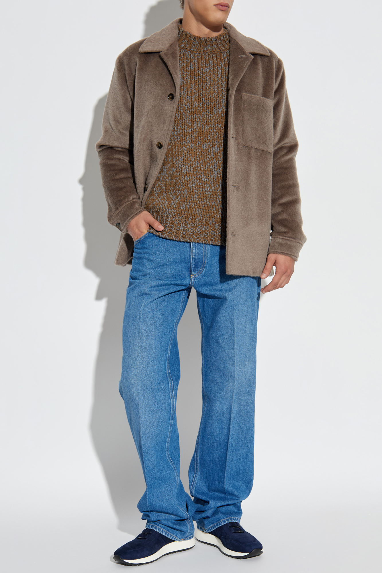 Wool Jacket, Men's, Brown