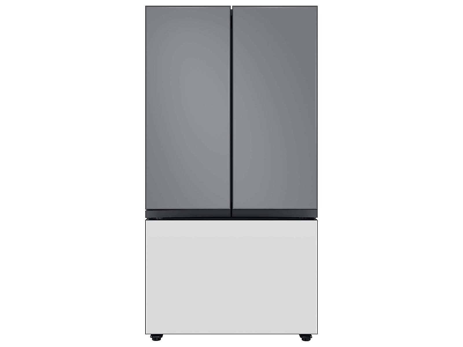Bespoke 3-Door French Door Refrigerator Panel in White Glass - Bottom Panel(RA-F36DB312/AA)