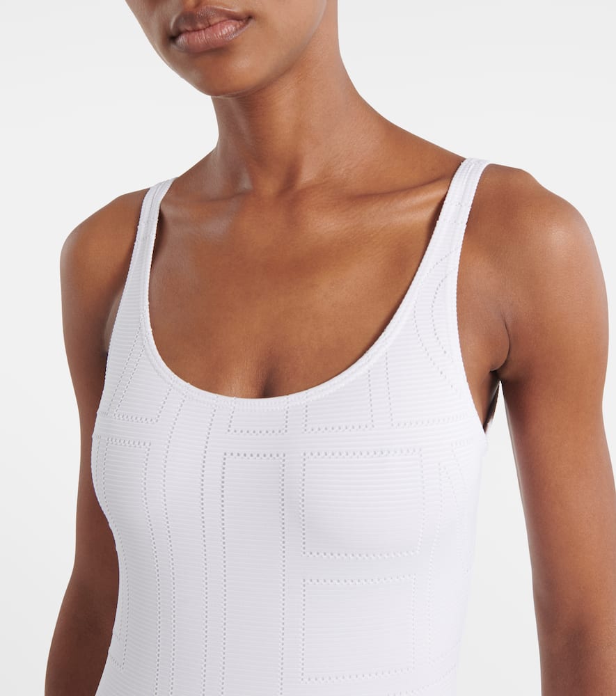 Monogram jersey swimsuit