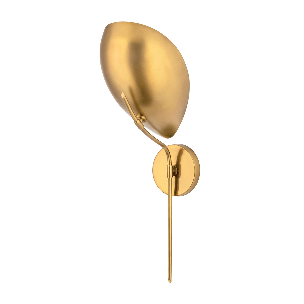 Aged Brass One Light Wall Sconce from the Avondale Collection