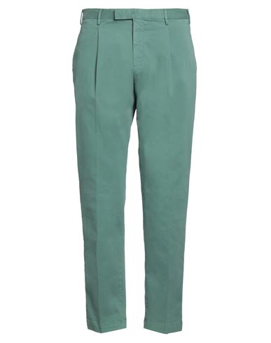 Pt Torino Man Pants Dark green Size 36 Cotton, Elastane