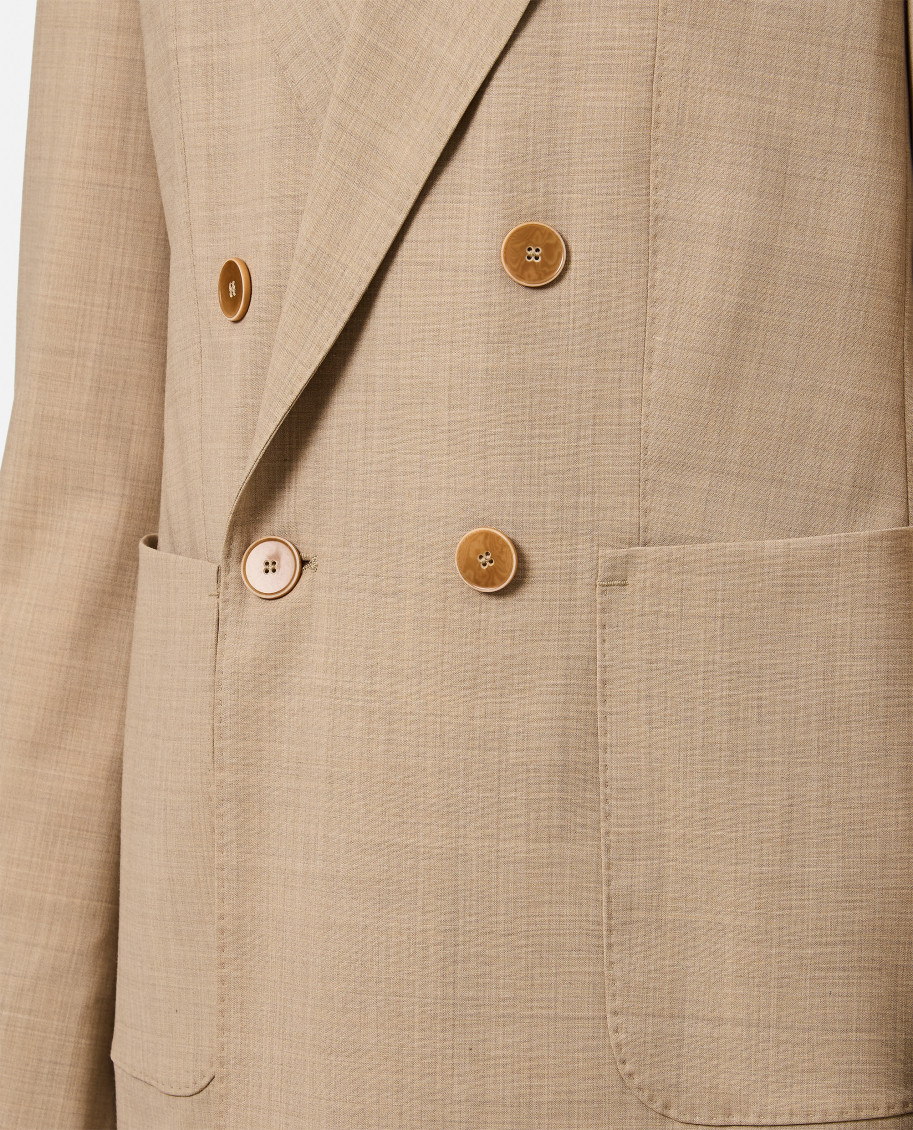Double-breasted Long-sleeved Jacket