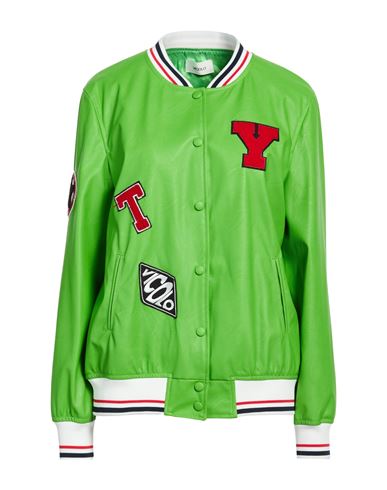 Woman Jacket Green Size S Polyurethane, Viscose