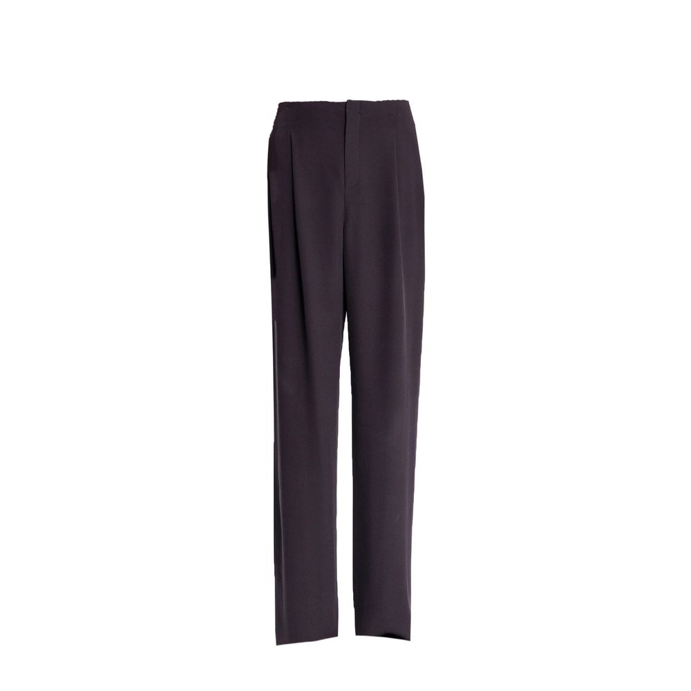 Silk Trousers — Brown