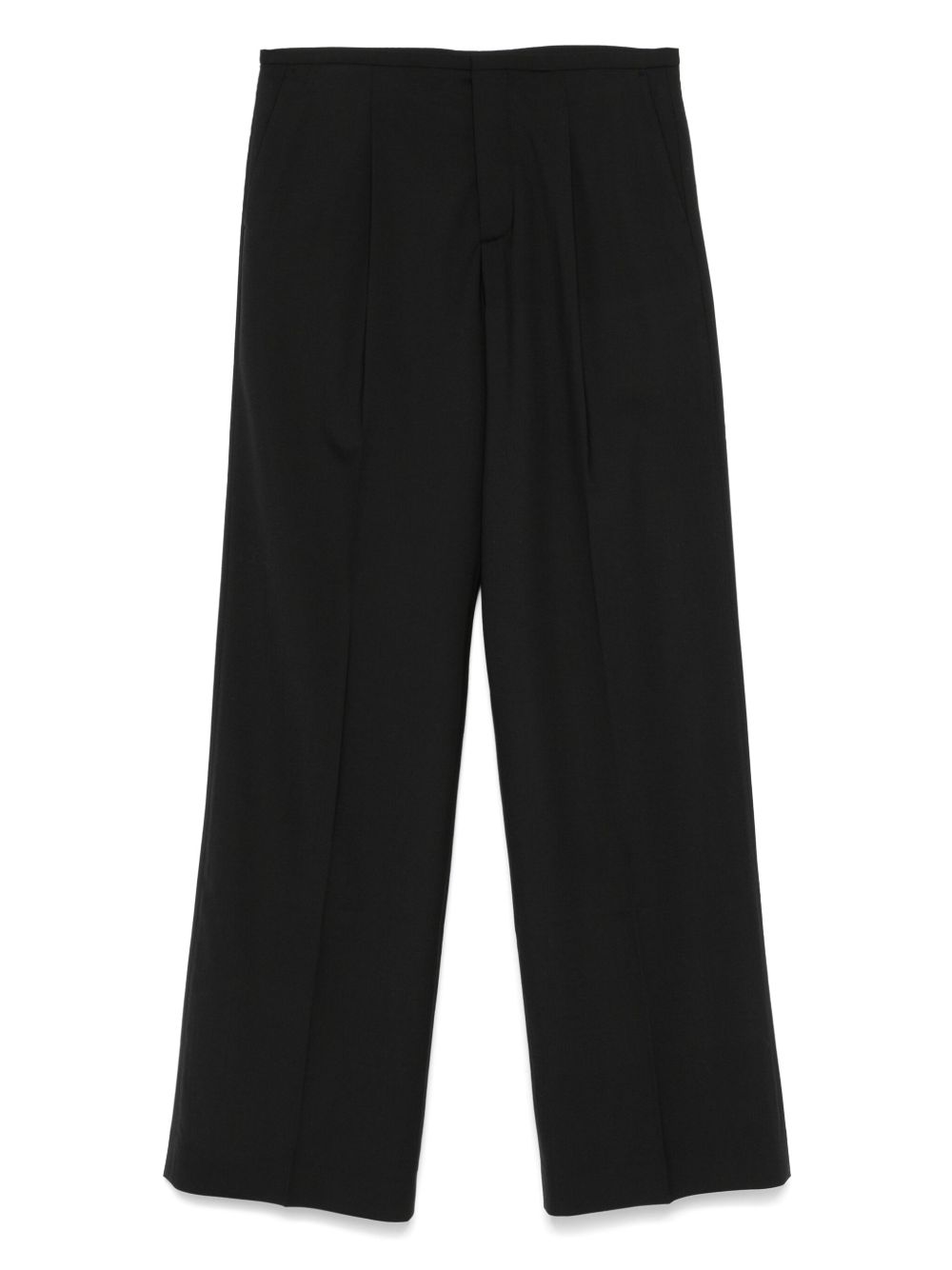 Wool-blend trousers - Black