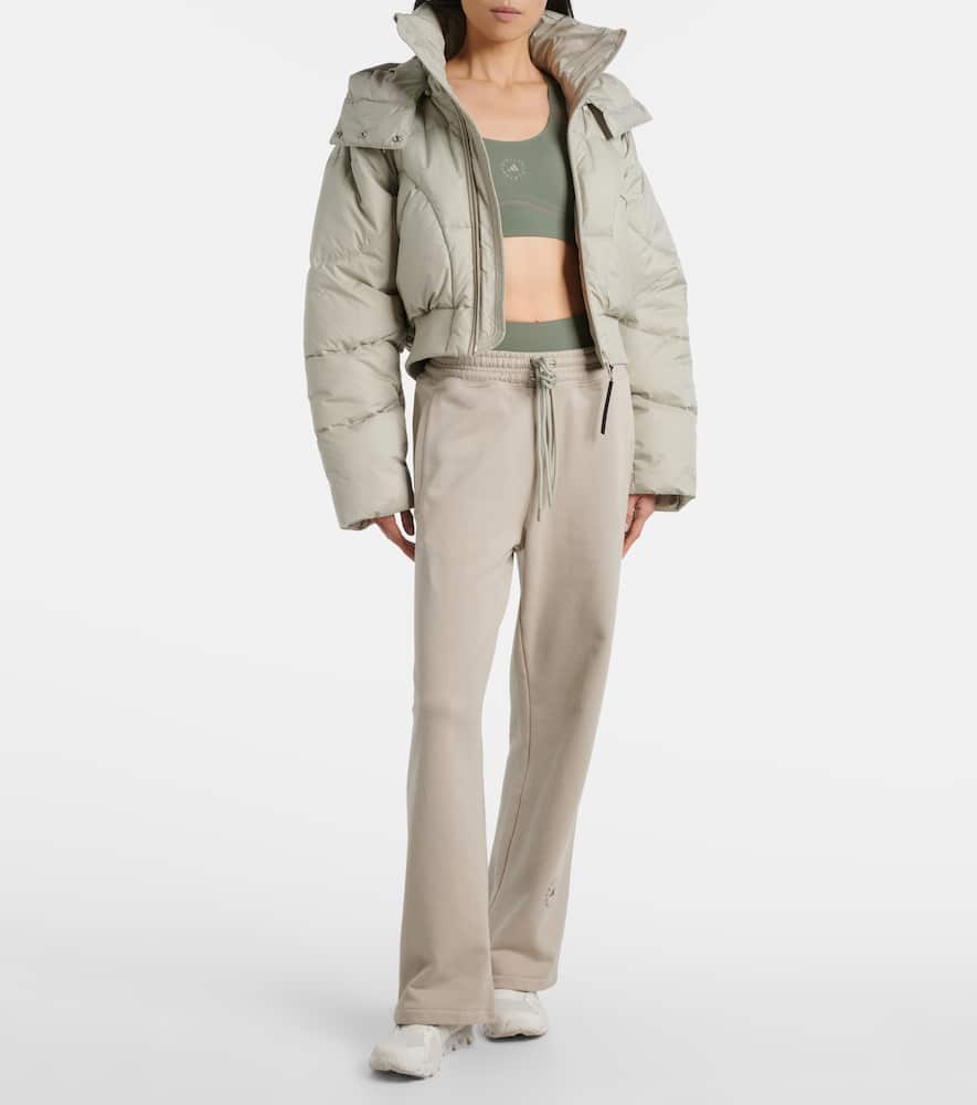Quilted cropped puffer jacket