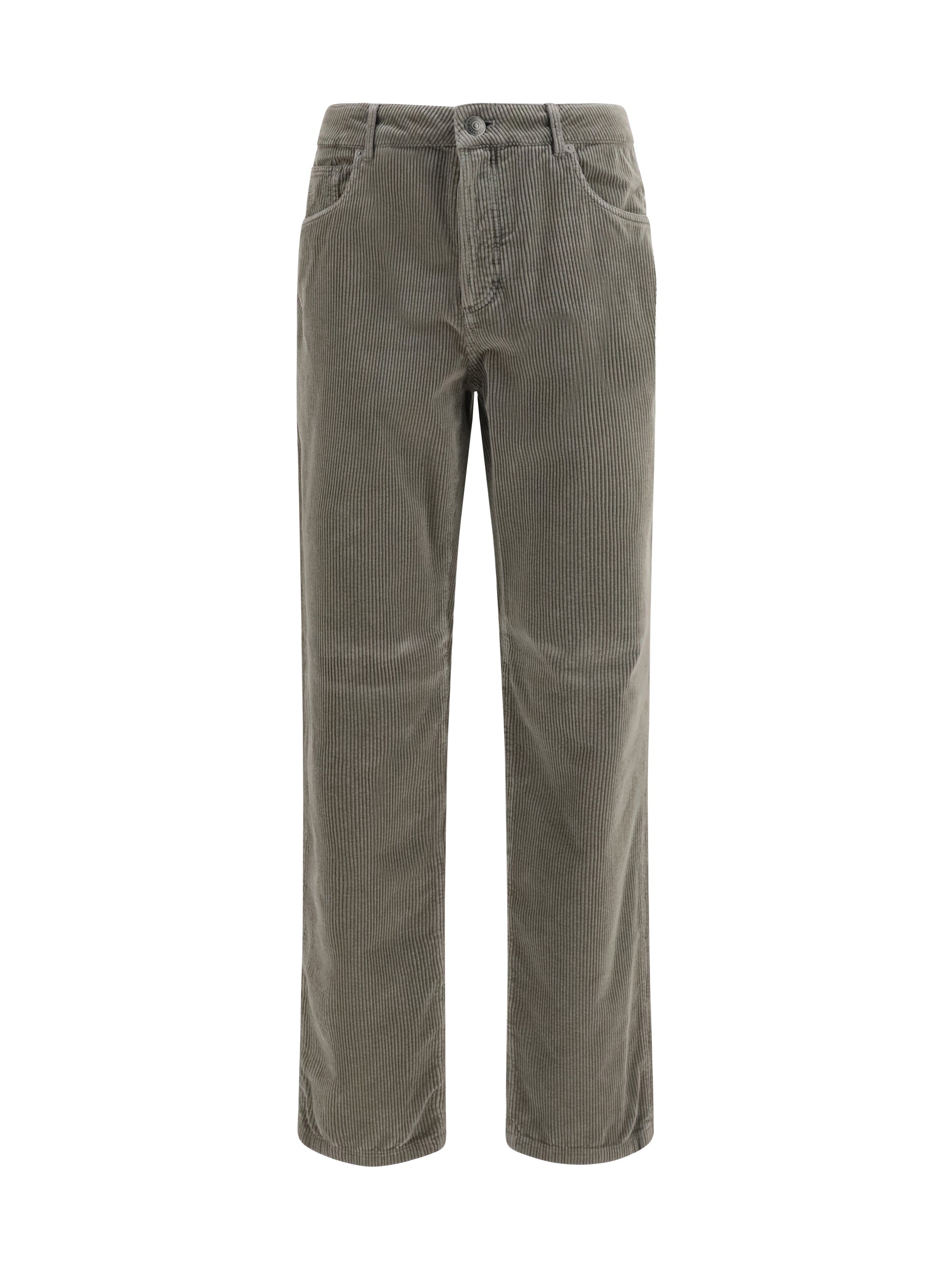 Corduroy Trousers — Gray